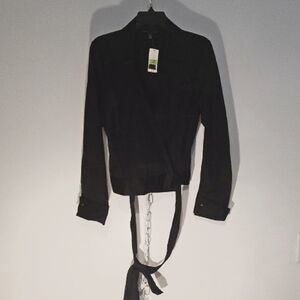 Elegant Black Women's Jacket Blouse (1180)